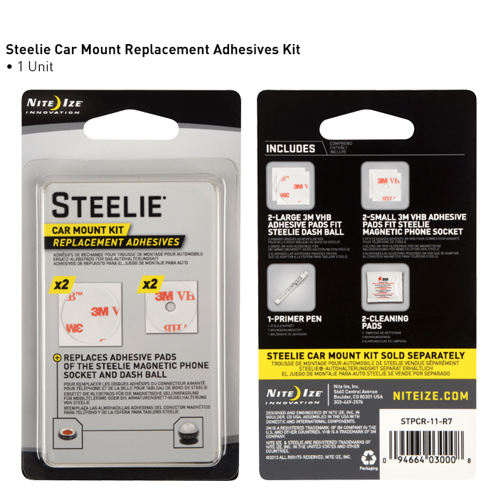 Nite Ize Steelie Kit Magnetic Tablet Socket Replacement Adhesive